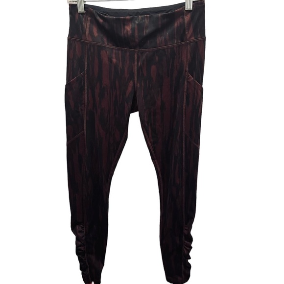 Lululemon Speed Tight IV Painted Animal Bordeaux Drama Black 6 - Picture 6 of 13